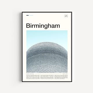 Birmingham Print, Birmingham Art, Birmingham Wall Art, Birmingham City Birmingham Poster Birmingham Skyline Birmingham Birmingham Decor