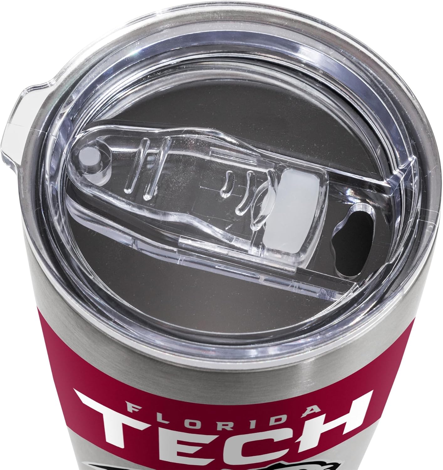 Rico Industries NCAA Florida Tech Panthers Standard 20oz Stainless Steel Tumbler with Lid - Great For Coffee, Tea, Water or Cocktails