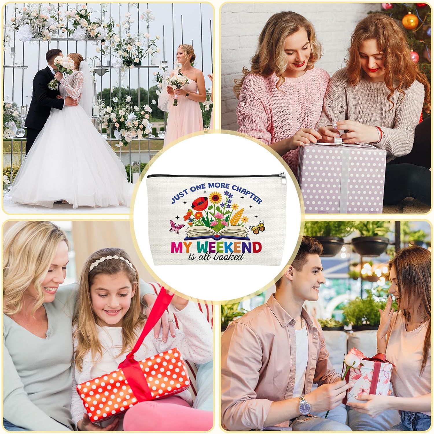 Mxrymvu Book Lovers Gifts for Women Makeup Bag Book Gift for Books Lovers Bookish Gifts for Readers Cosmetic Bags Librarian Club Gift for Readers Bookworms for Birthday Christmas Thanksgiving - Image 6