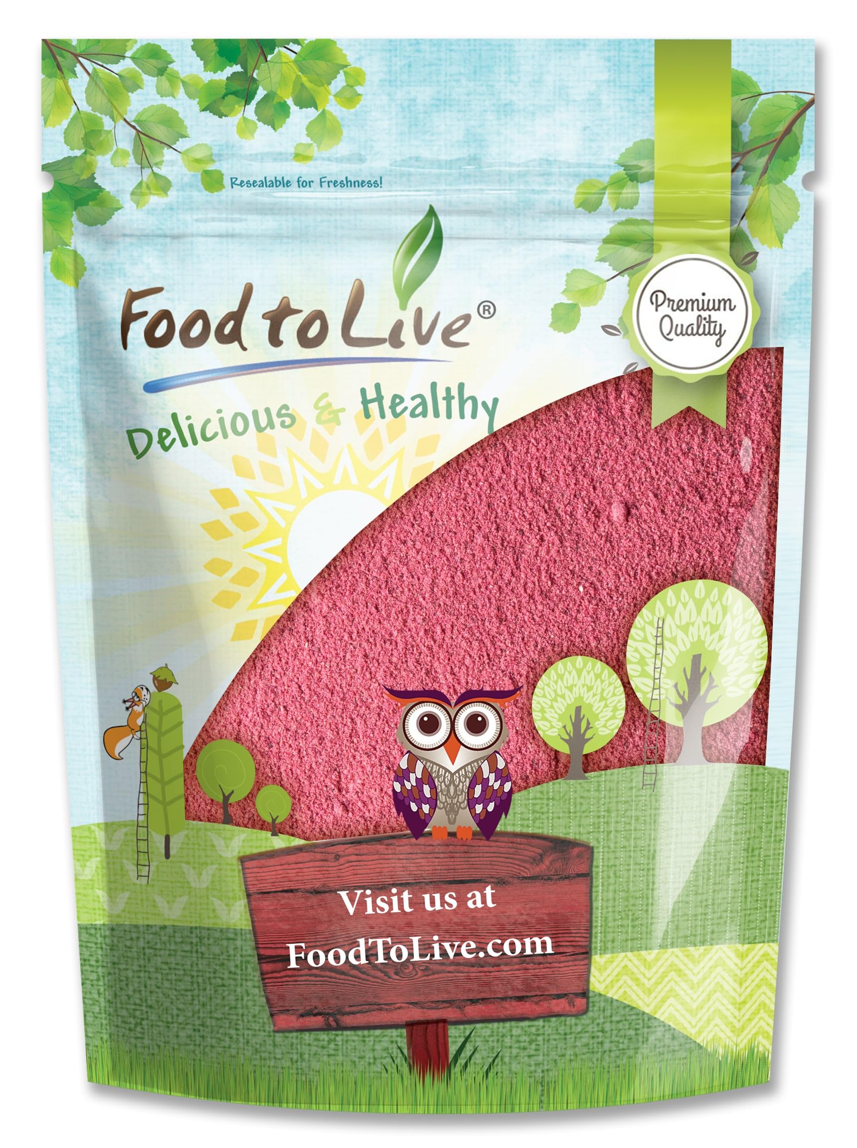 Food to LiveCranberry Powder, 2 Pounds — Great for Juices, Smoothies, Yogurts & Breakfast Drinks. Spray-Dried Powder Made from Whole Fruits. Contains Maltodextrin, No Added Sugar. No Sulphites