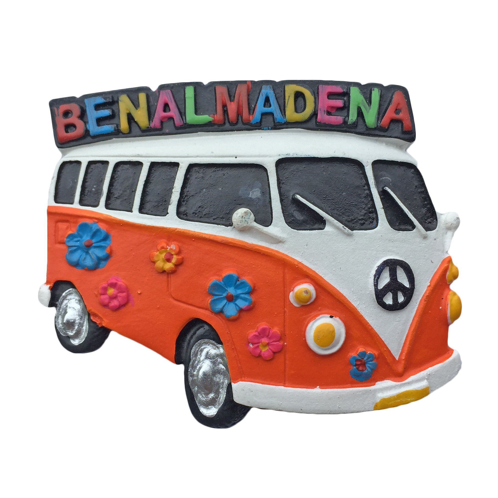Wedarego Benalmadena Spain Refrigerator Magnet 3D Bus Travel Sticker Souvenirs Collection,Home & Kitchen Decoration,Spain Fridge Magnet From China