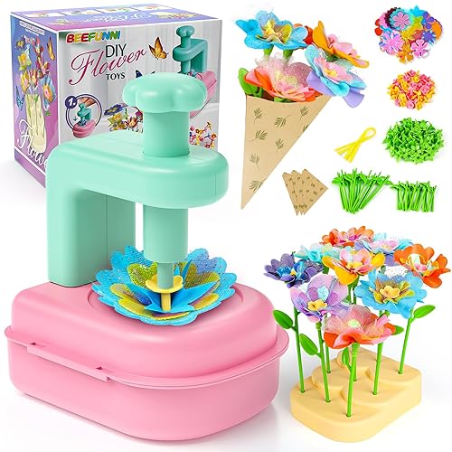 beefunni Flower Bouquet Craft Kits with Flower Maker,DIY Flower Making