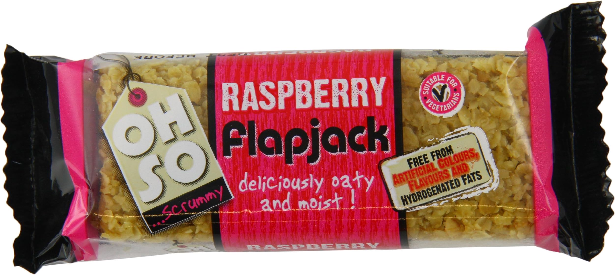Oh So Scrummy Ohso Raspberry Flapjack (Pack of 30)