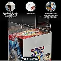 Vista 6 de Paquete de 5 protectores de plástico PKMN Booster Box - Protectores de exhibición de cajas de refuerzo compatibles con cajas de refuerzo PKMN