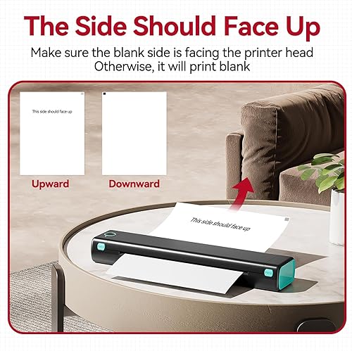 Miniatura 5 de Papel térmico de 100 hojas, papel de impresora térmica Zoolion de 8.5 x 11 pulgadas, compatible con Phomemo M08F Letter, M832, M834, M835, HPRT