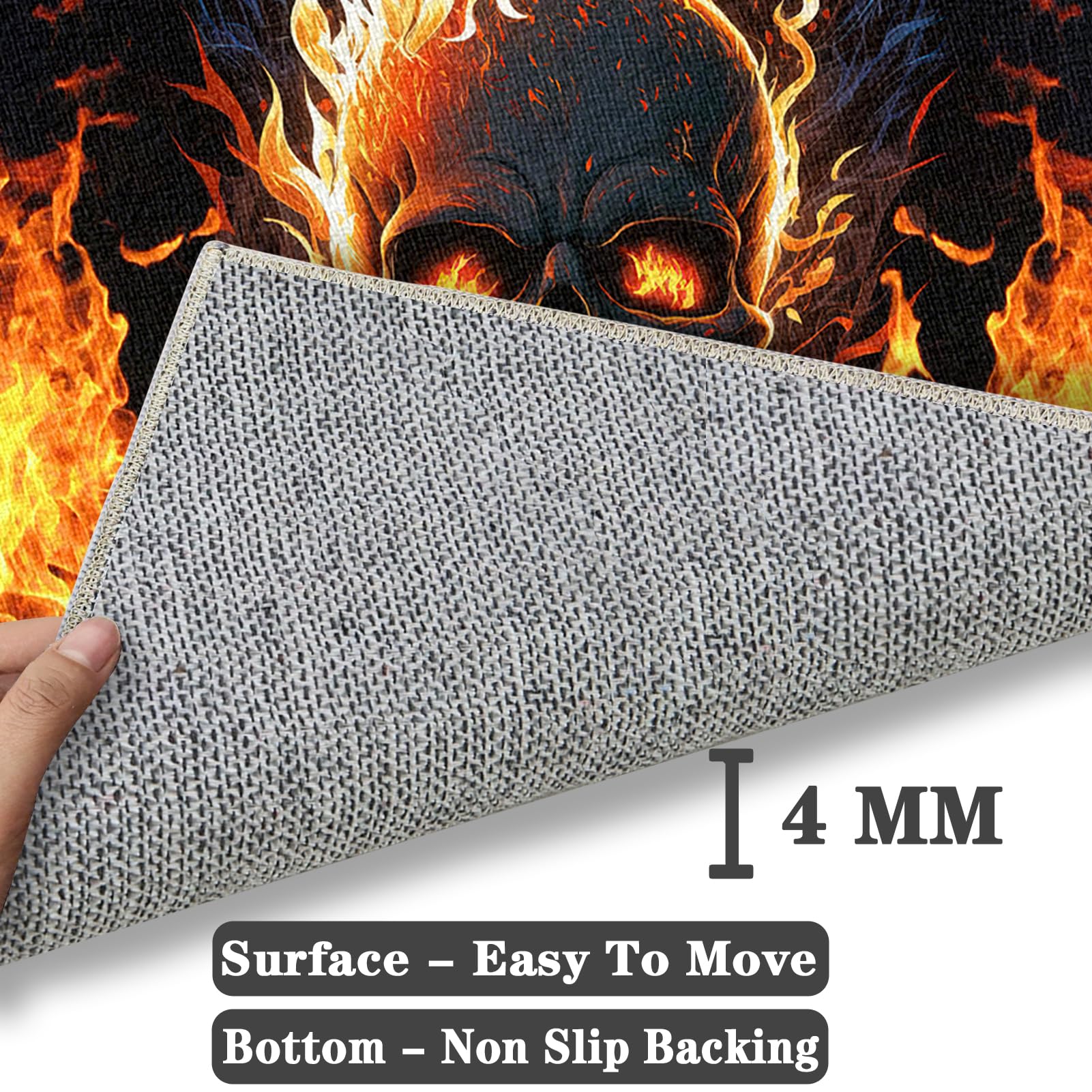 Grande Tappeto Sedia Gaming per Pavimenti Duri 160 x 200 cmTappeto per Sedia con Ruote Tappetino per Sedia da Ufficio Protettore del Pavimento Antiscivolo Tappetino Sedia da Scrivania Antigraffio