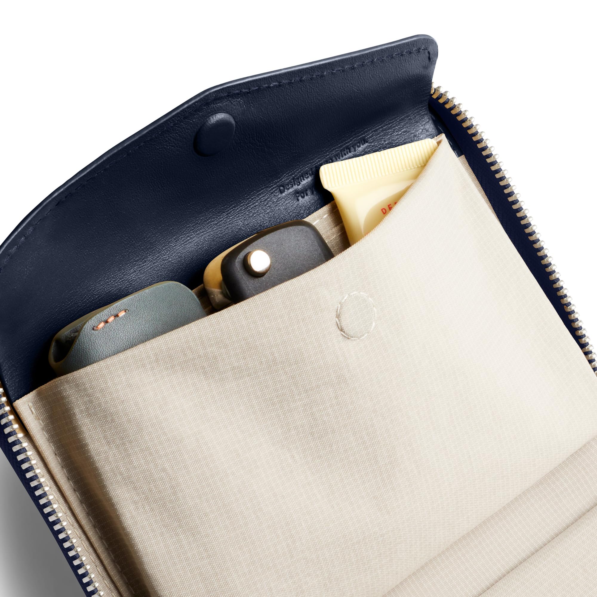 Bellroy Folio Wallet, Clutch Compacto de Piel - Navy
