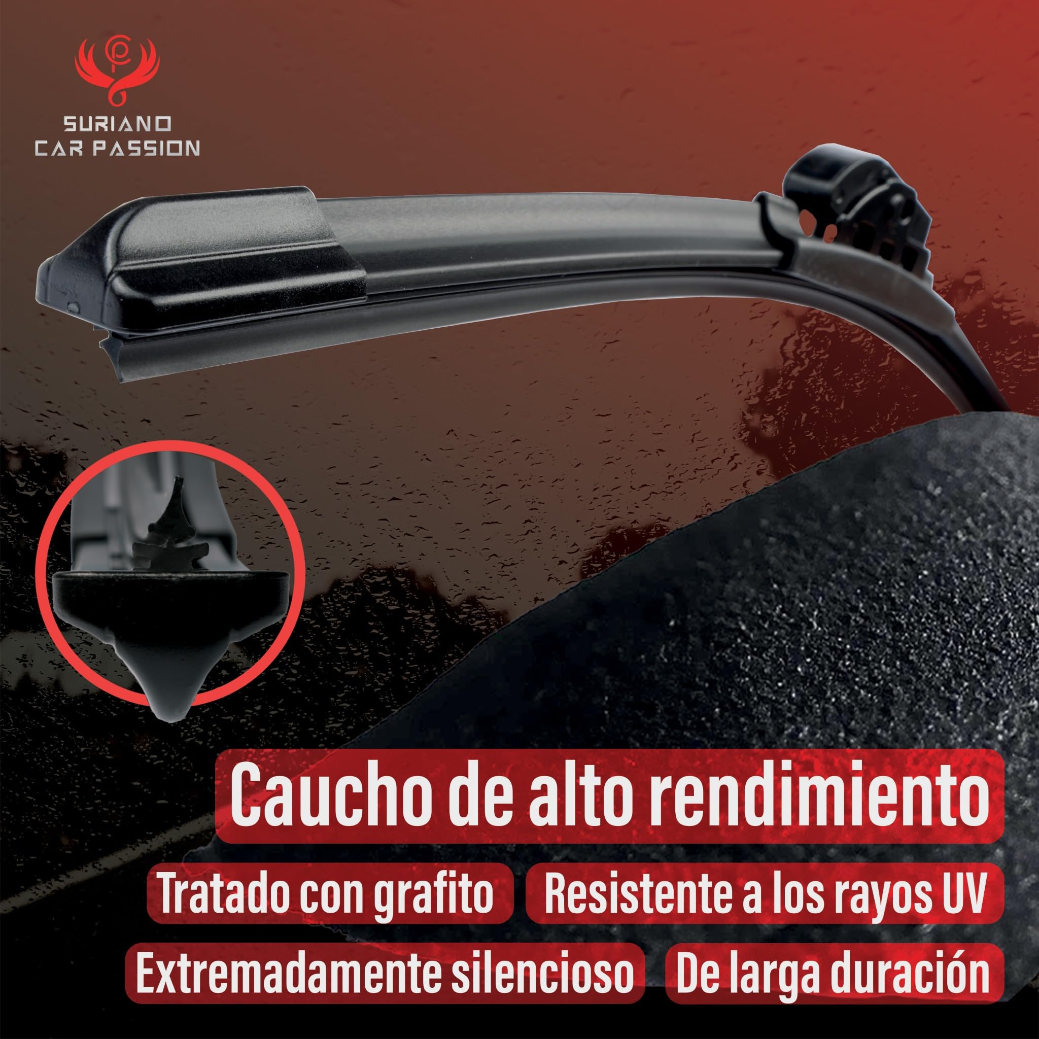 Limpiaparabrisas Coche Compatible con HONDA CIVIC (no modelo 3 puertas) 01/2006-08/2011 Escobillas delanteras 70 55 cm - Set nuevo Aero Flat — view 4