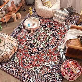 ラグ カーペット 薄い 140×200cm エスニック 花柄 きれい 北欧 欧米 Amazon｜カーペット ラグ 洗える オールシーズン適用 花柄1 絨毯
