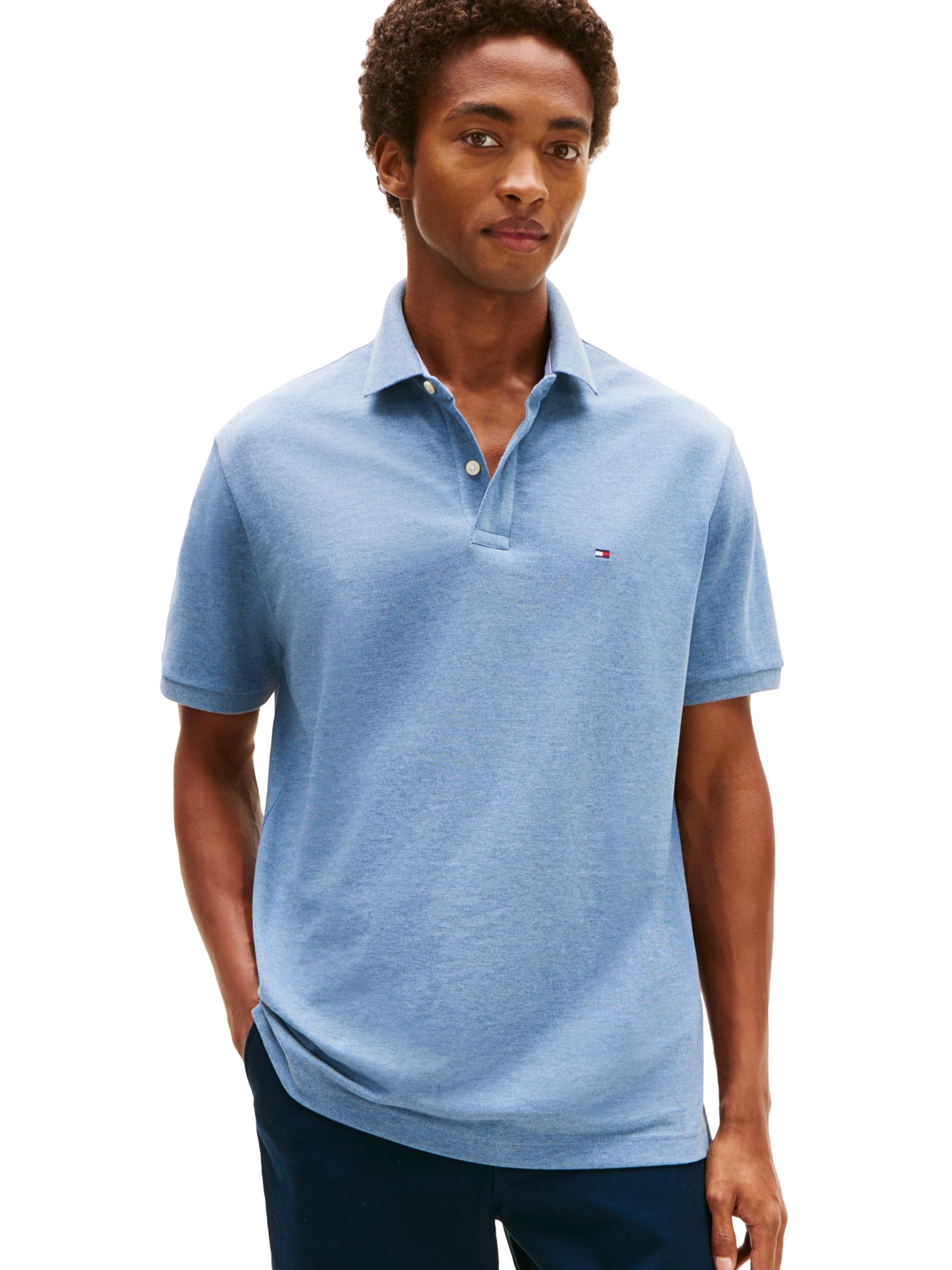 Mens Short Sleeve Cotton Pique Polo Shirt in Regular Fit