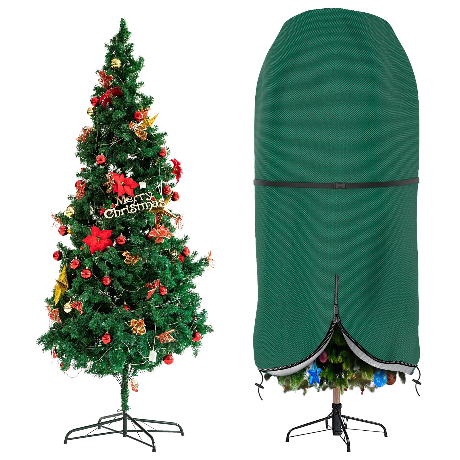 Amazon.com: Christmas Tree Cover with Adjustable Straps