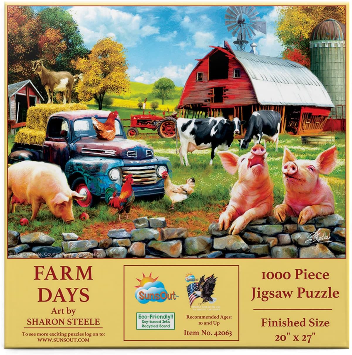 Farm Days 1000 pc Jigsaw Puzzle by SUNSOUT INC