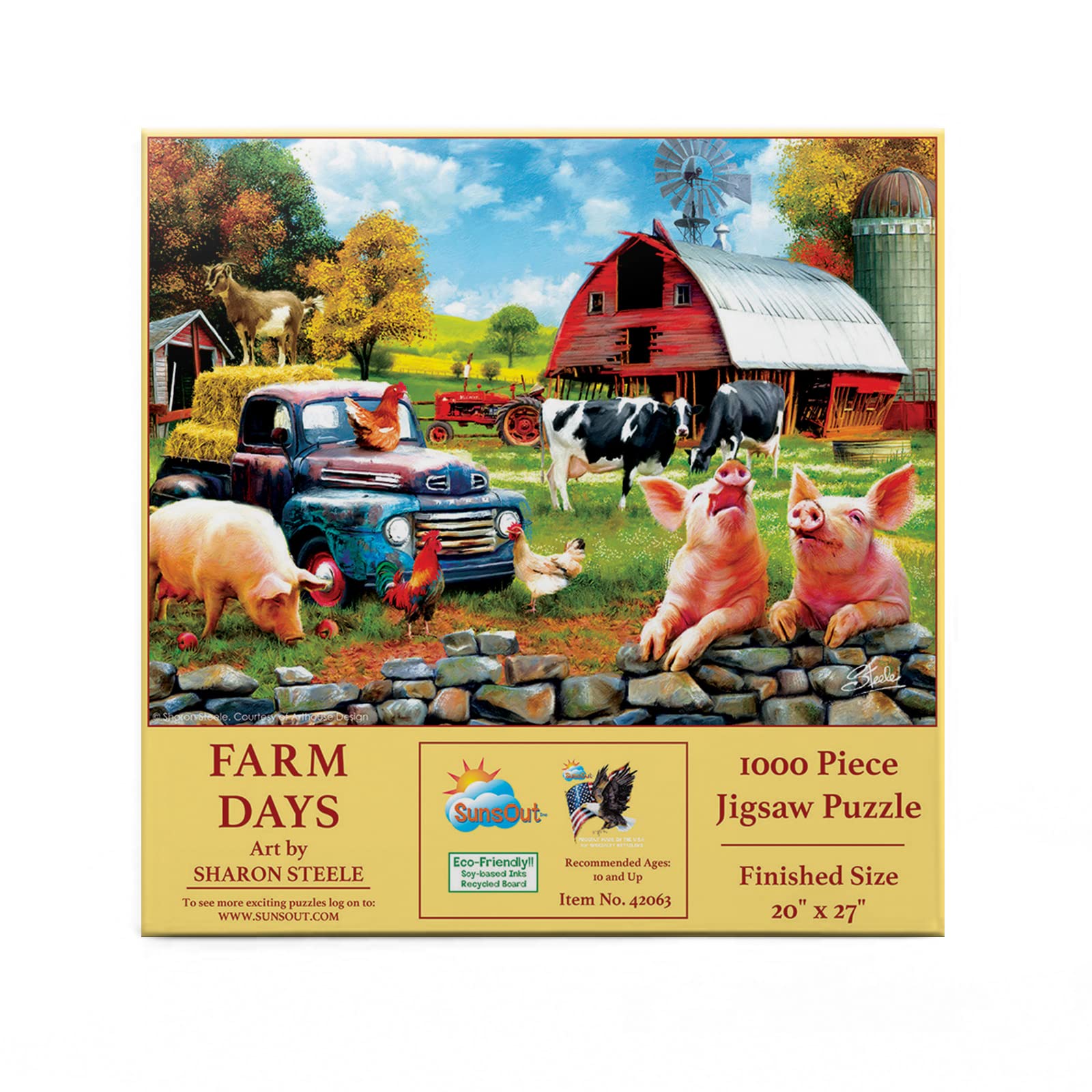 Farm Days 1000 pc Jigsaw Puzzle by SUNSOUT INC