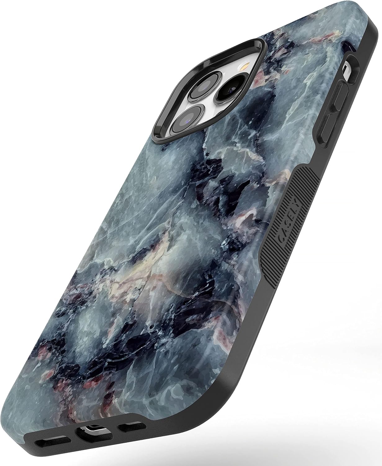 Casely iPhone 13 Pro Case | Deep Sea | Blue Marble | Bold Protective Design | Compatible with MagSafe