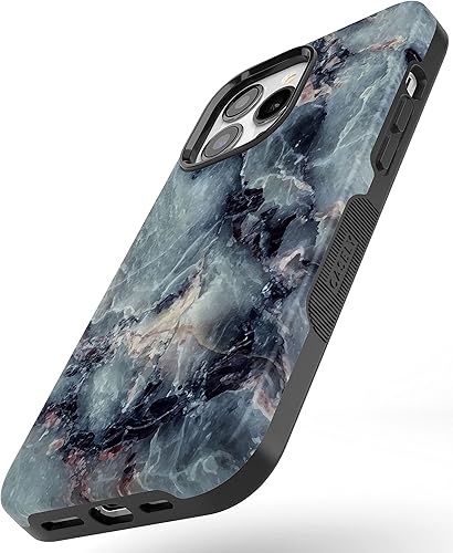 Vista 6 de Casely iPhone 13 Pro Case Compatible with MagSafe Blue Marble Case