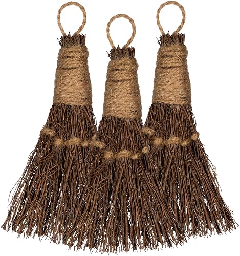 Miniatura 9 de Escoba de canela de 6 pulgadas  Paquete de 3 unidades  Mini escoba  Escoba de bruja  Decoración de escoba de canela  Mini escoba perfumada de escoba