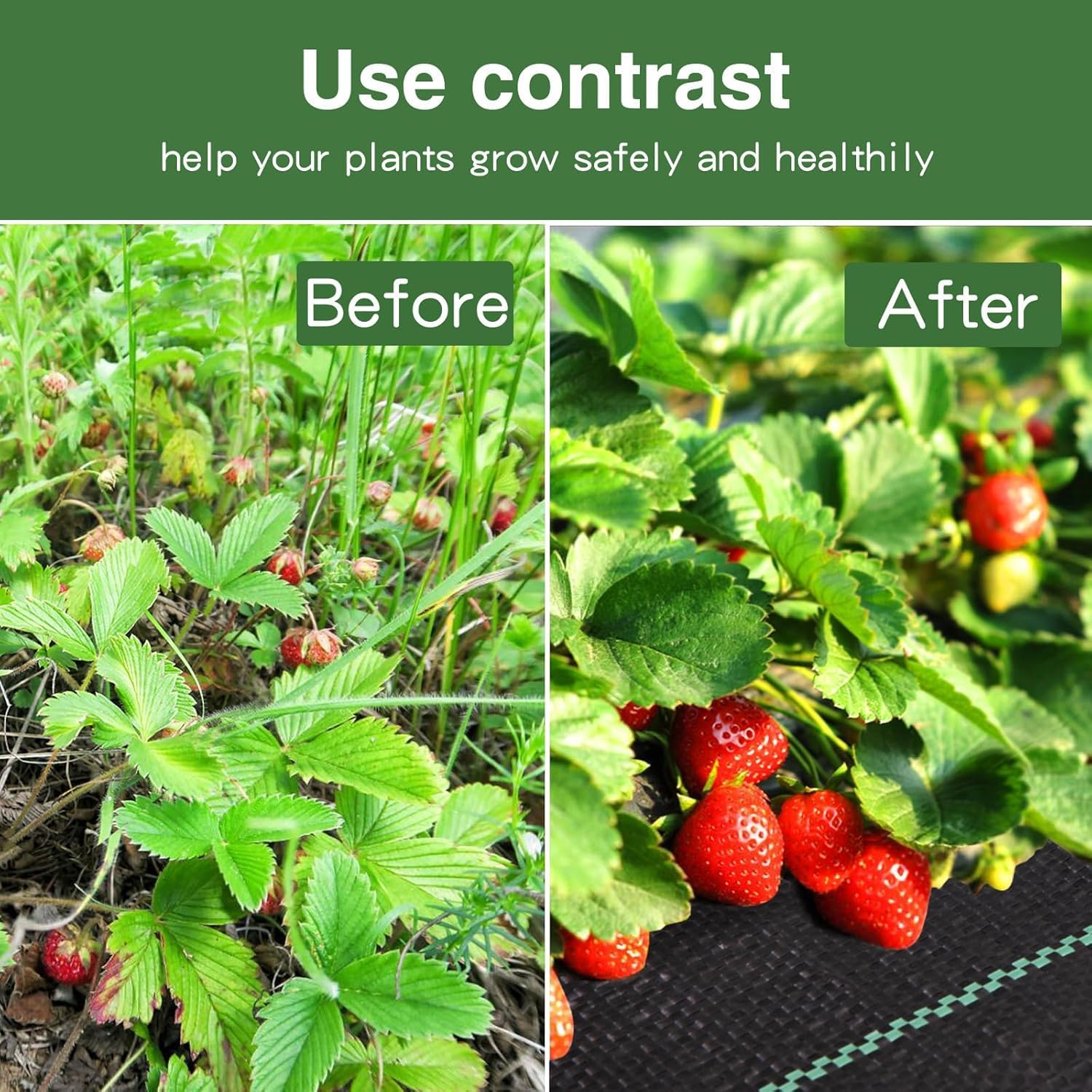 32 Garden Stakes + 4ftx100ft Weed Barrier Landscape Fabric Heavy Duty, Weed Gardening Ground Cover Mat, Weed Control Garden Cloth, Woven Geotextile Fabric for Underlayment Commercial Driveway Fabric