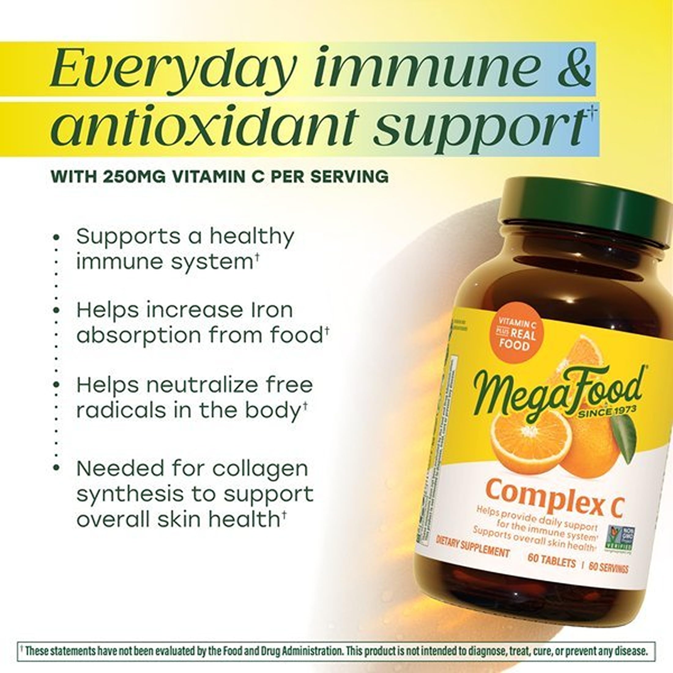 MegaFood Complex C, Vitamin C Immune Support Supplement, 30 Tablets — Amazon image 3