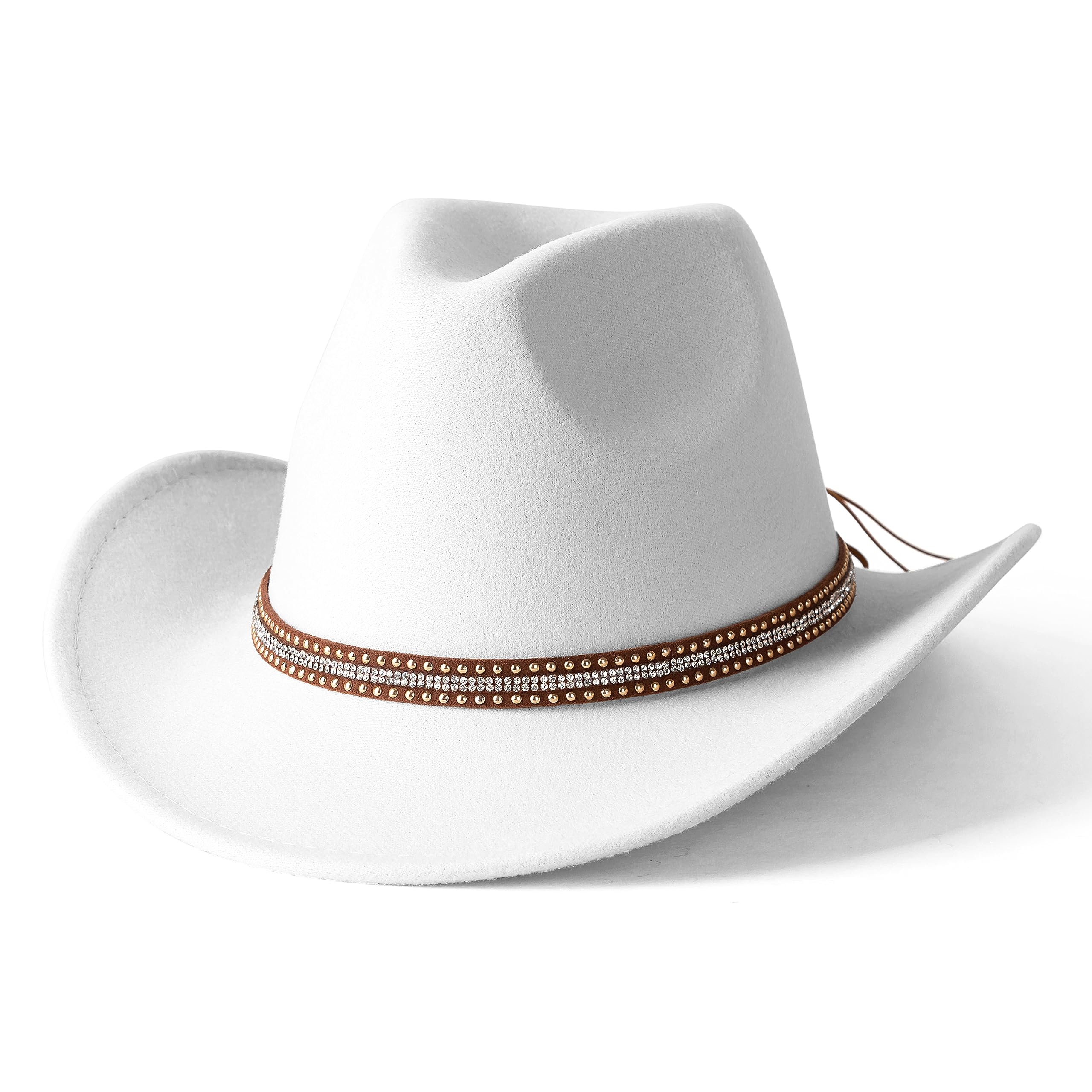 Lisianthus Cowboy Cowgirl Hats for Women & Men Felt Western Outdoor Hat Wide Brim