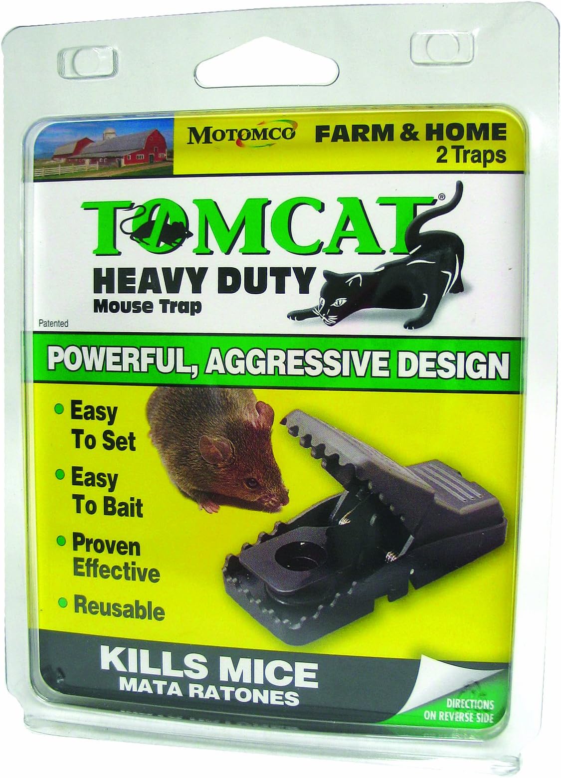 MotomcoD 33530 Tomcat Heavy Duty Mouse Trap