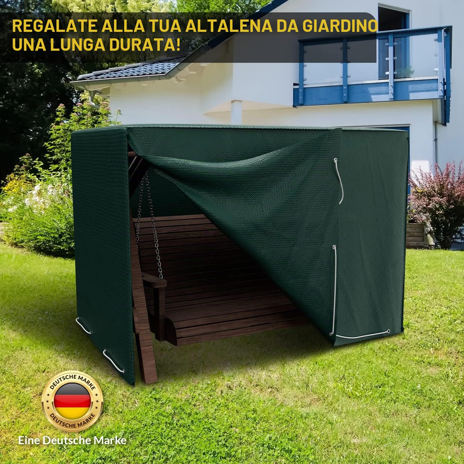 Coperchio di Protezione con Zip di Chiusura per Il Giardino Swing