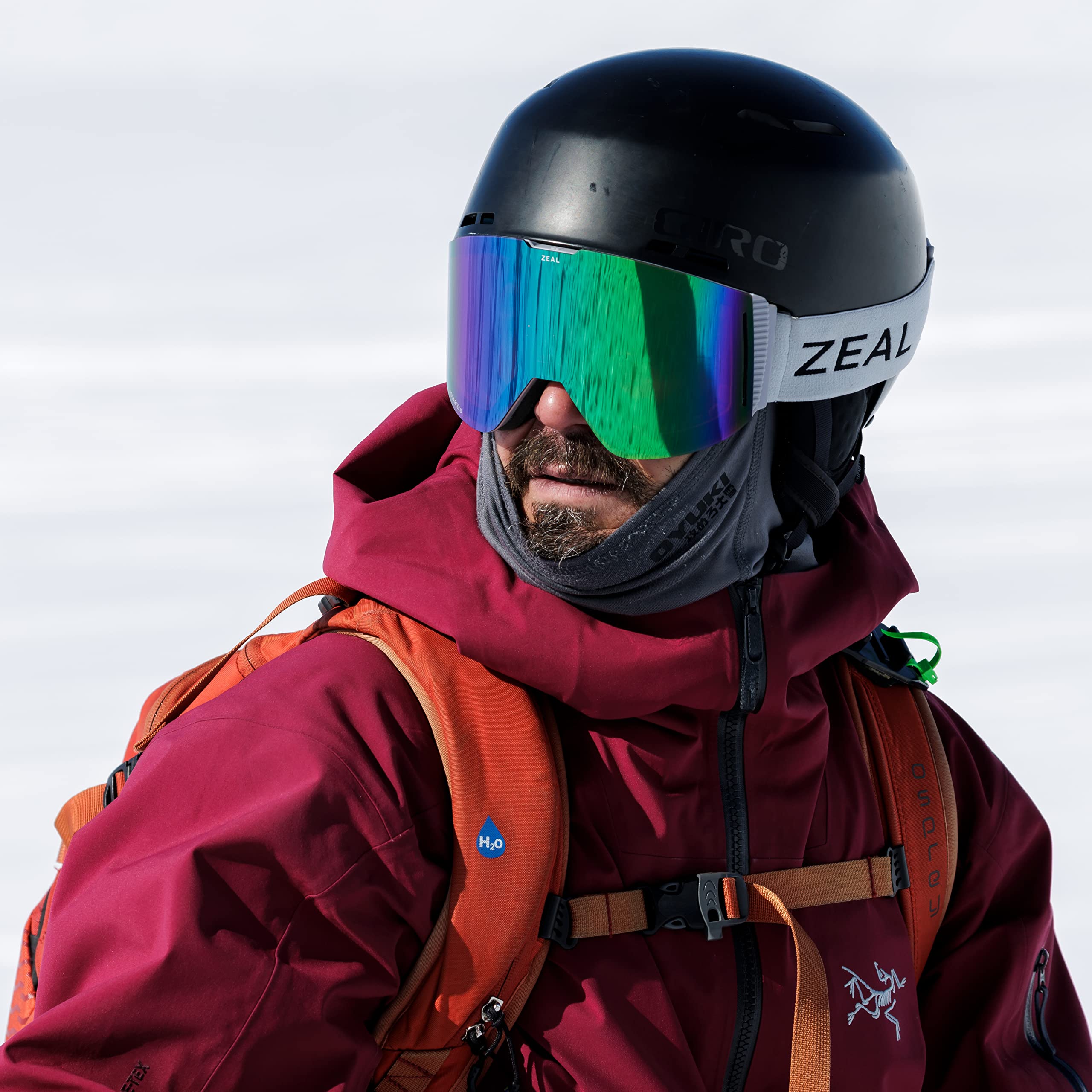 Zeal Optics Lookout RLs + ODT Snow Goggle w/Bonus Lens, Moray/Jade Mirror Sporting Goods
