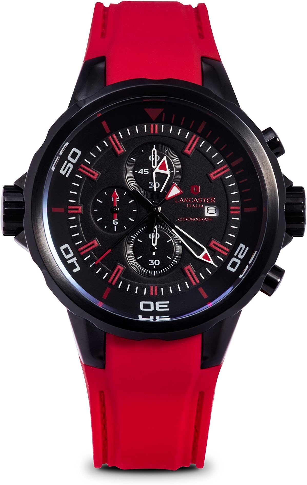 Lancaster Italy Men's Watch OLA0669S/BK/NR/RS/RS, Black, Ribbon
