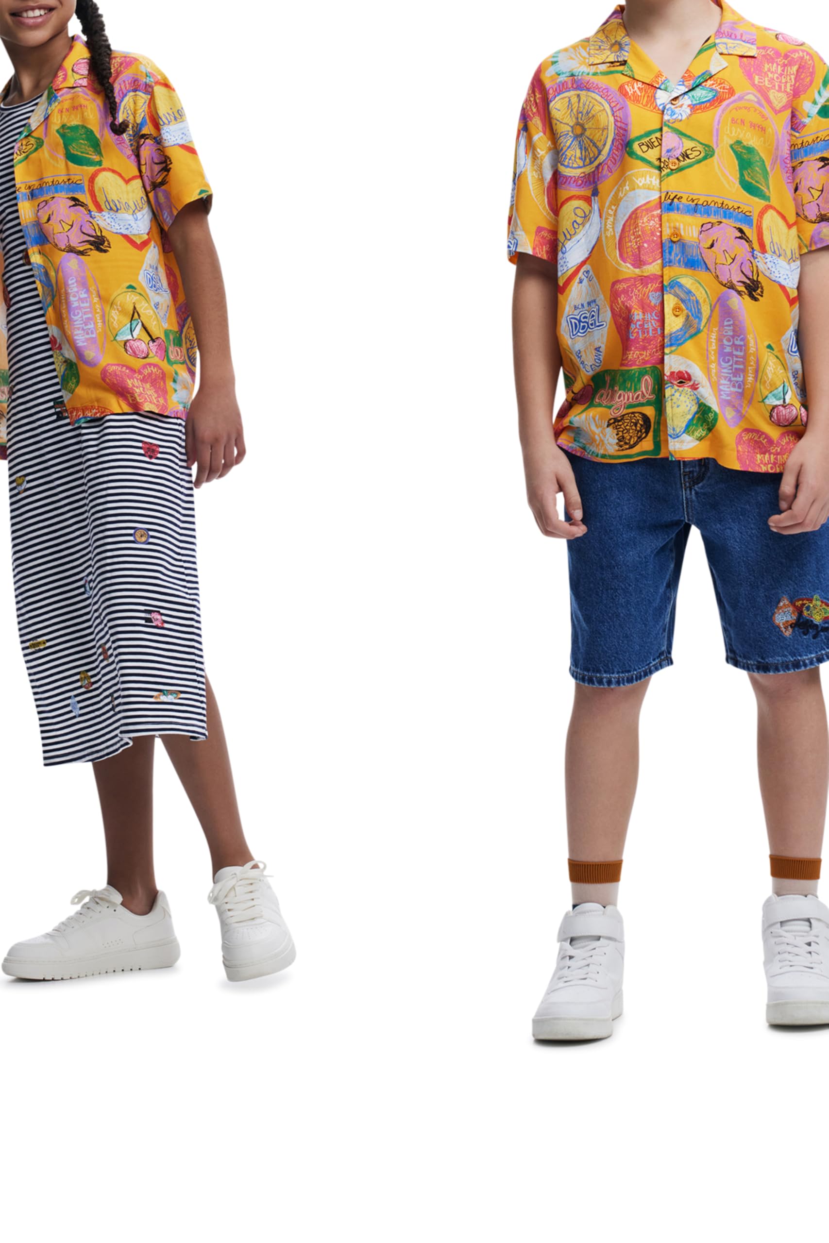 Desigual 25wbcw01 T-Shirt Bambini e Ragazzi