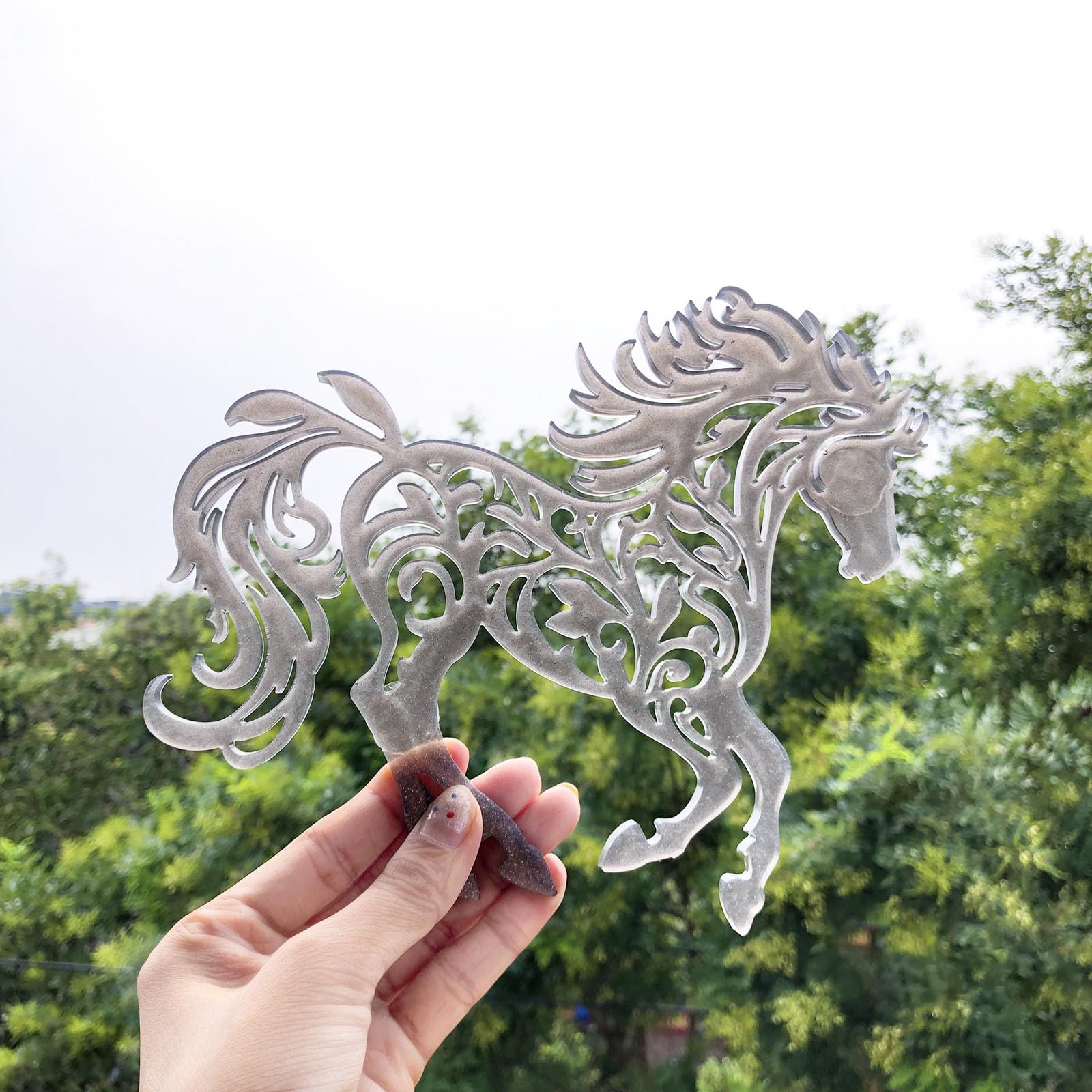 Eagle Silicone Mold For Resin Crafts – Coaster & Pendant Mold With Forest Scene – DIY Sculpture & Wall Art Making - View #5