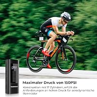YOUNGDO 150 PSI elektromos kerékpáros pumpa 6000 mAh akkumulátorral 5