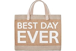 Wedding Collection Waterproof Jute Tote Bag, Mini: Express Love from Santa Barbara
