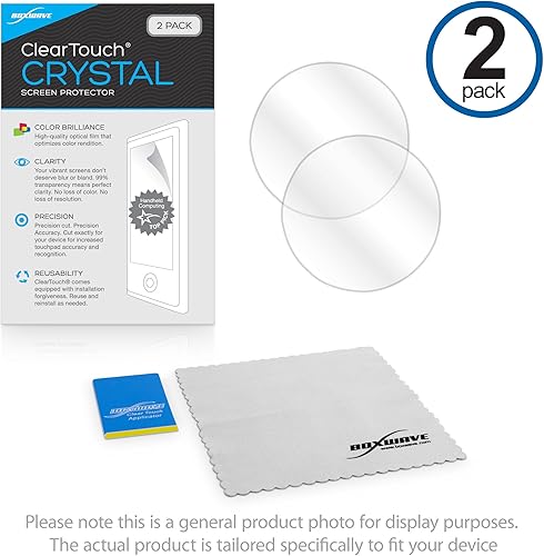 Miniatura 6 de BoxWave Protector de pantalla compatible con Huawei Watch Buds  ClearTouch Crystal (paquete de 2), película HD  Escudo de arañazos