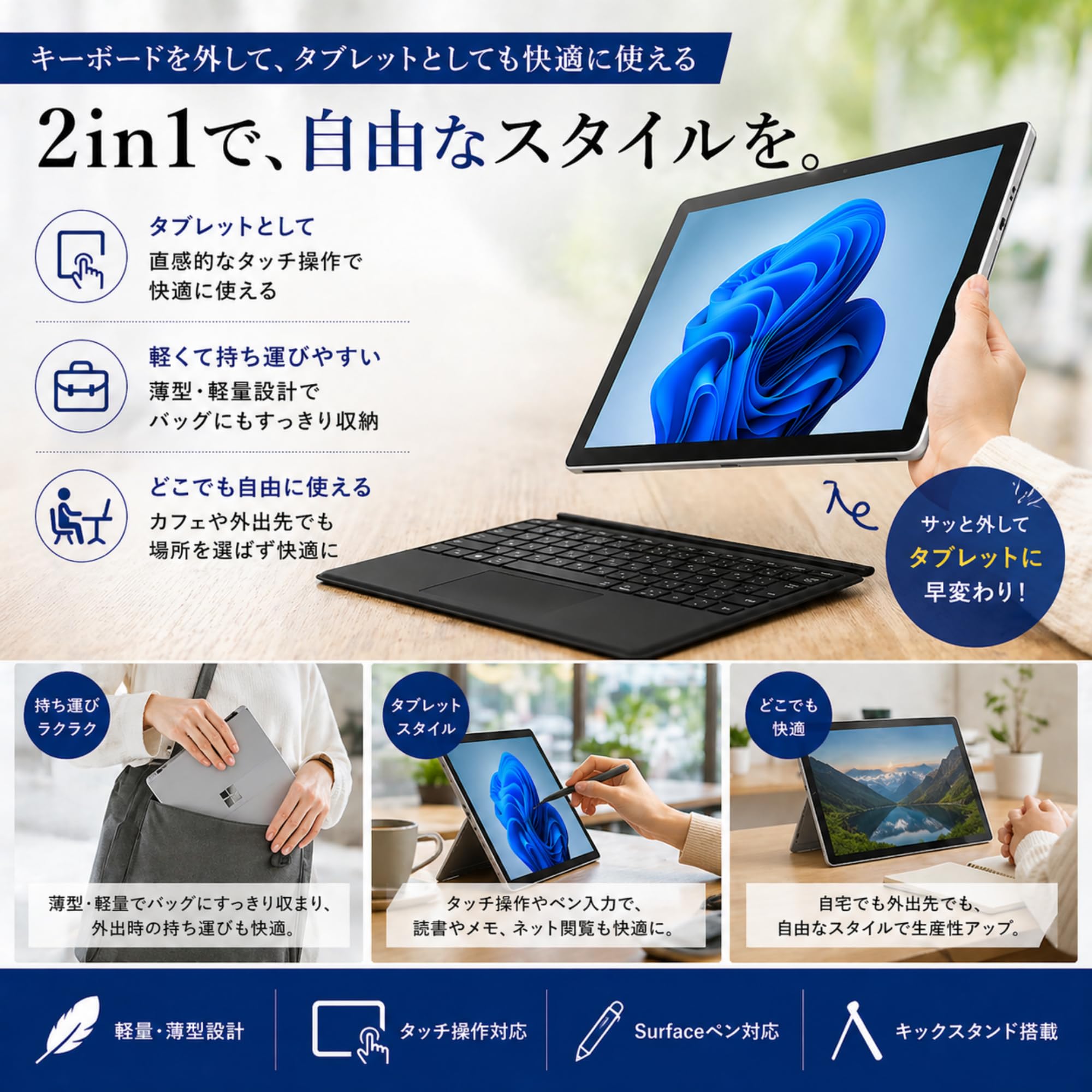 Amazon.co.jp: 【整備済み品】Surface Pro7+ タブレットPC 12.3型