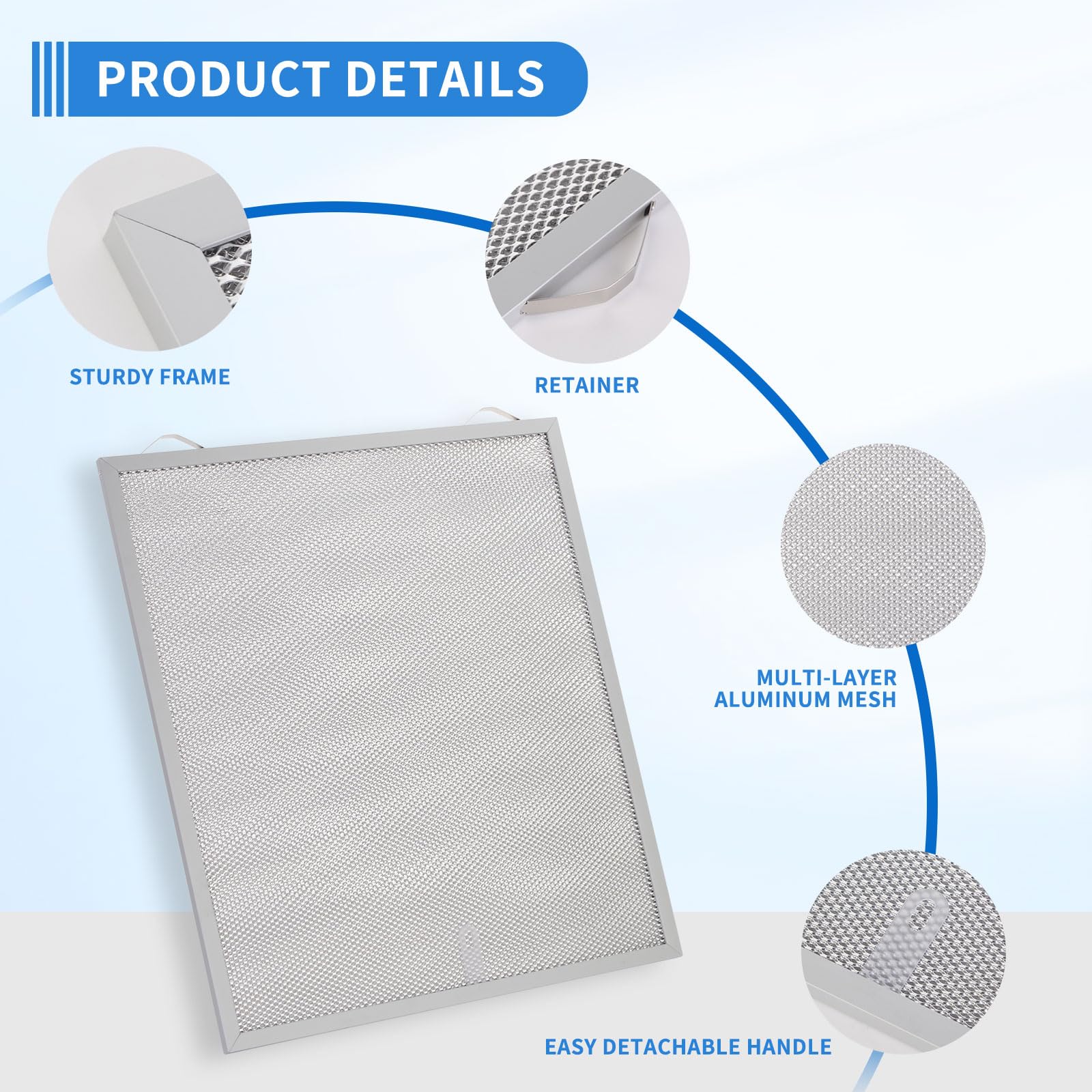 SB08087294 Reemplazo De Filtro De Campana Extractora, Compatible Con