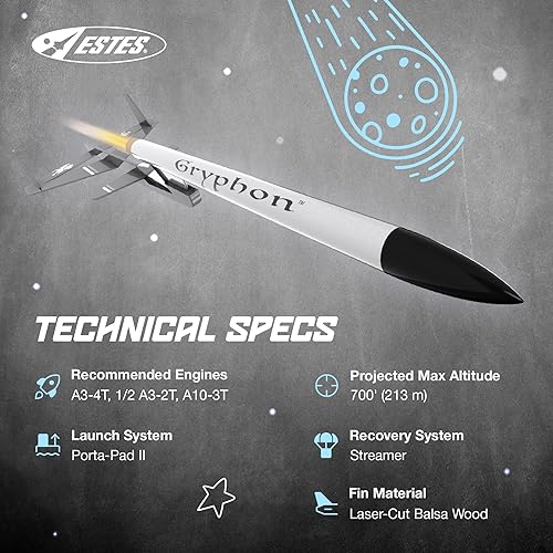 Miniatura 5 de Estes Kit de cohete modelo volador Gryphon