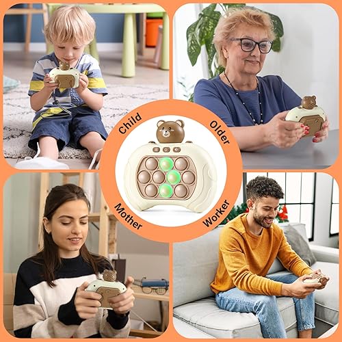 Miniatura 5 de Juego de burbujas de empuje rápido, juguete de empuje rápido para reventar, cambia la atención, alivia la ansiedad, juego de mano de empuje rápido