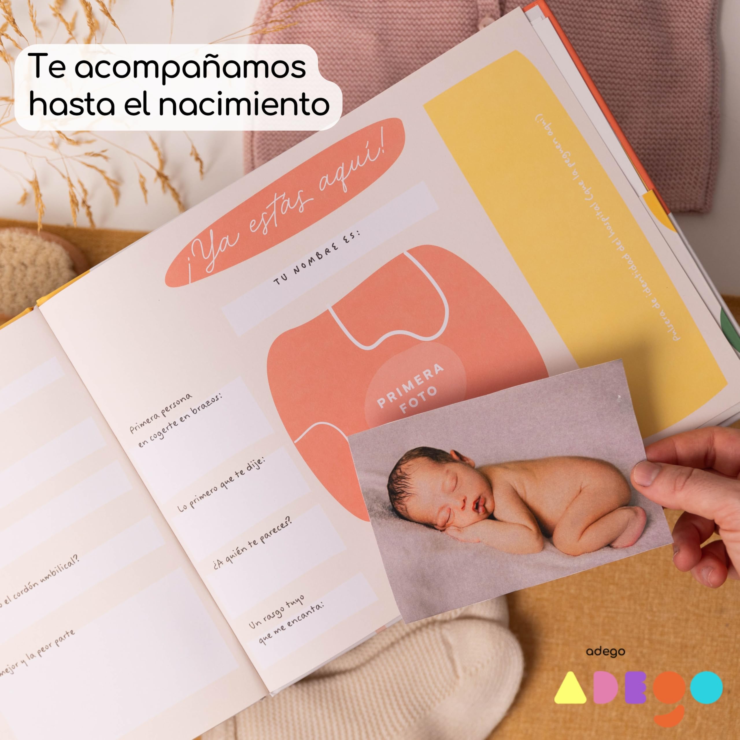 Diario e Albumm di gravidanza 9 mesi - Il mio diario di gravidanza, la nostra storia - regalo per future mamme - libro di gravidanza per salvare foto e ricordi - include pagine con adesivi