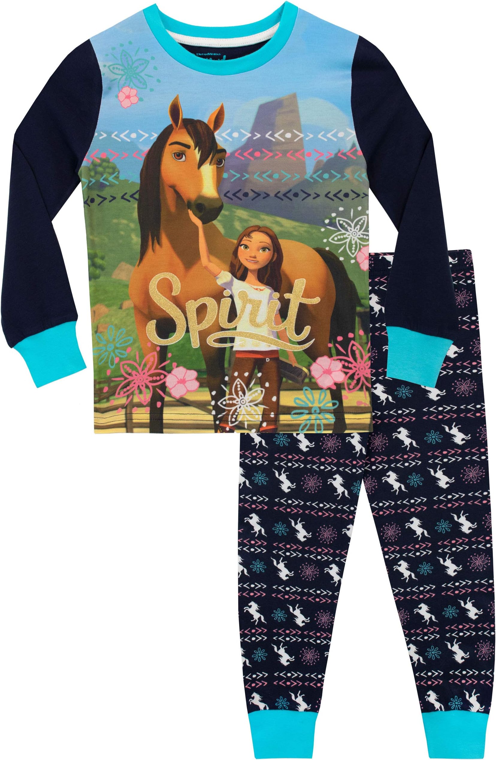 DreamWorks Girls' Spirit Riding Free Pajamas