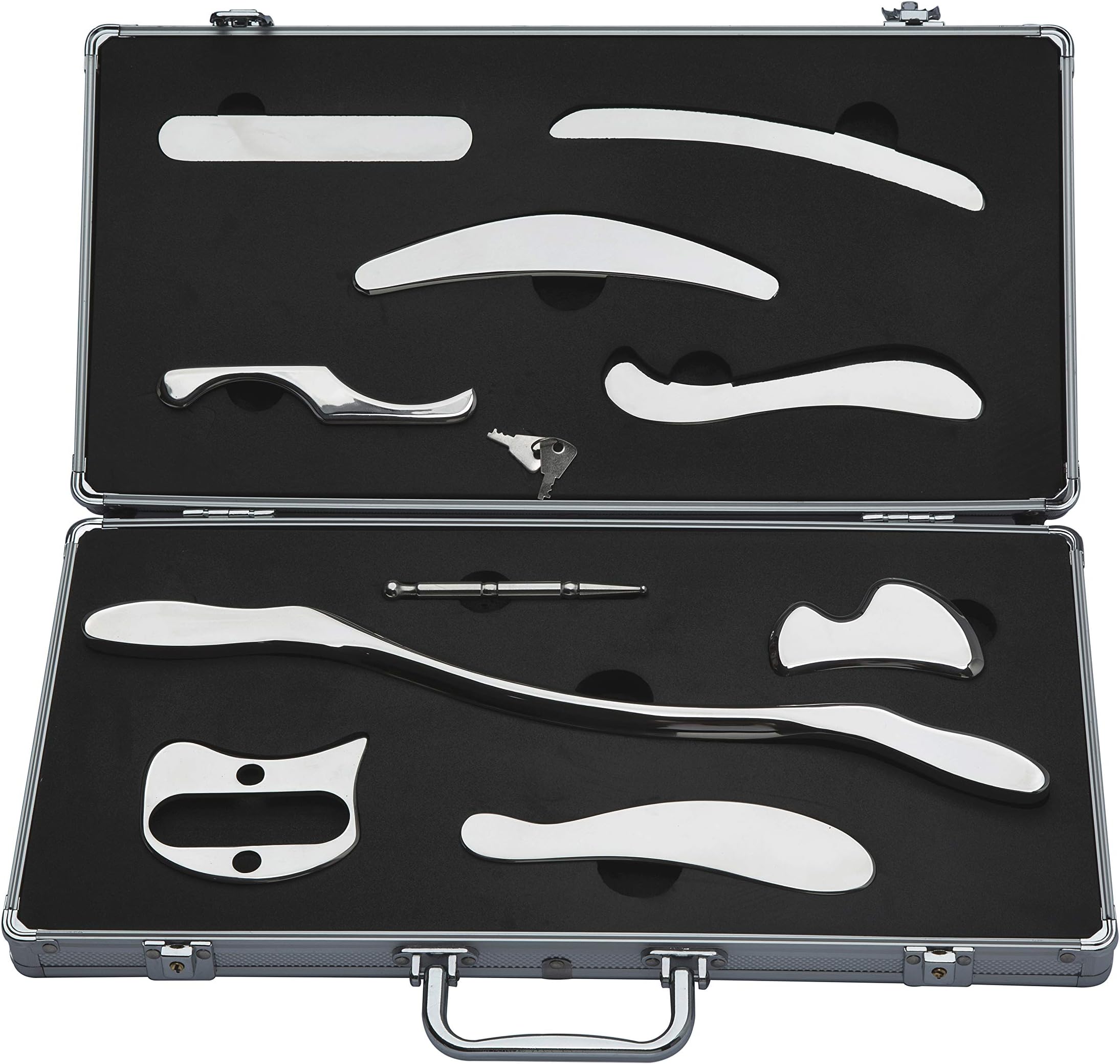 Stainless Steel Gua Sha Scraping Massage Tool IASTM Tools Help Relieve Sore Muscles - Great Soft Tissue Mobilization Tool（10 Set）
