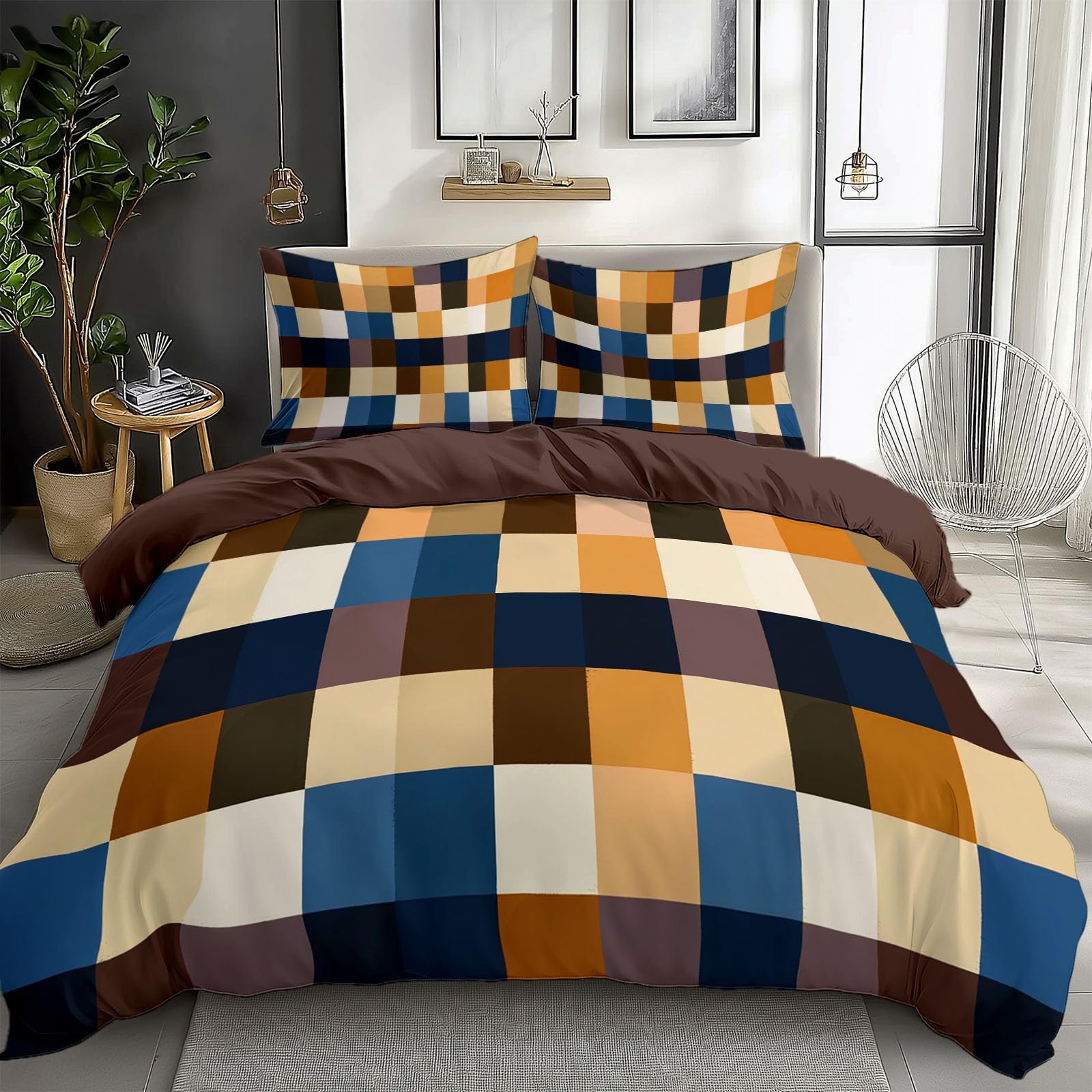 Housse de couette carré terre 140x200 cm lit froissé ? Solution sans repassage
