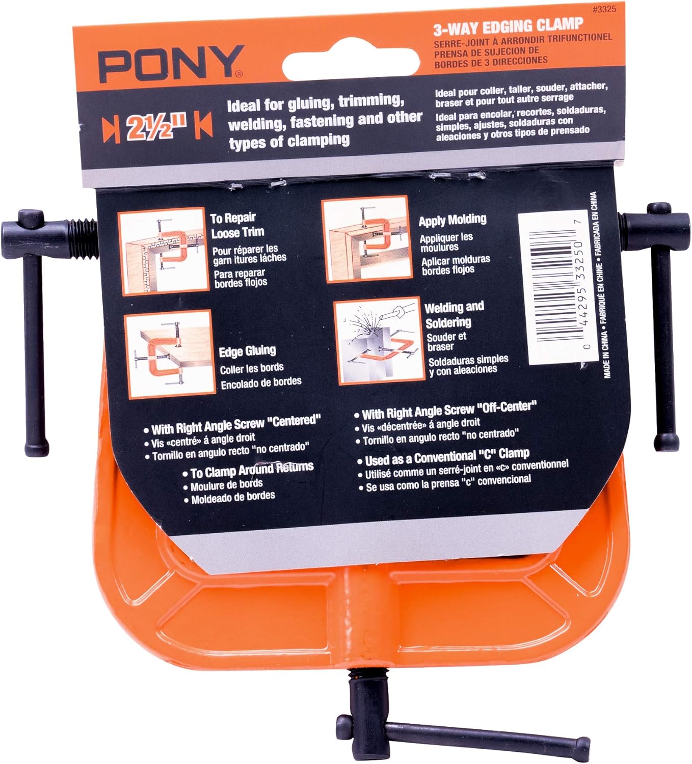 Pony Jorgensen - 3325 2-1/2-Inch 3-Way Edging Clamp