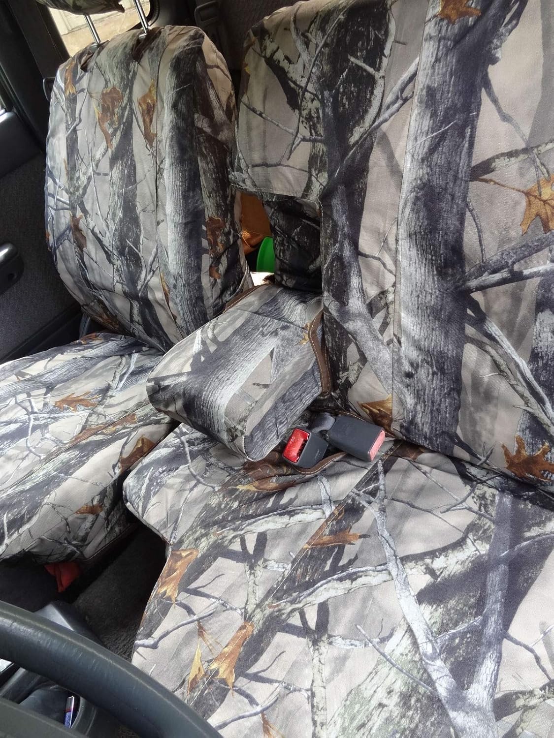Durafit Seat Covers, Made to fit 1992-1995 XCab Pickup 4WD Front Row 60/40 Split Bench Seat with Adjustable Headrests and Integrated Armrest XD3 CAMO Waterproof Endura