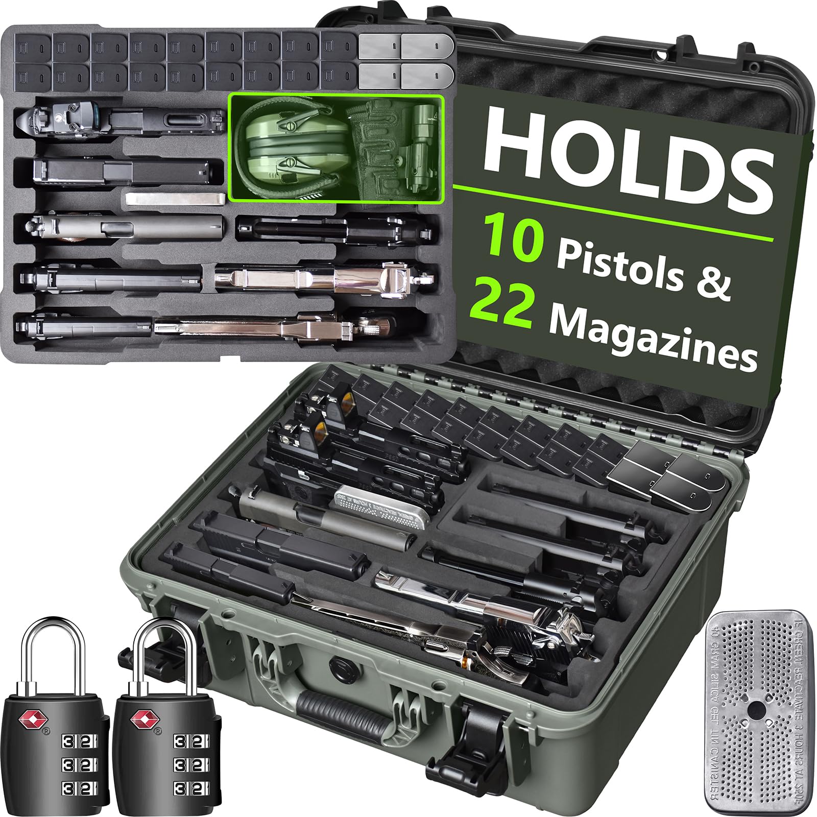 Amazon.com: Turokacase TSA Approved Pistol Gun Case for Multiple