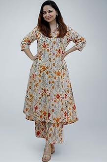 Leriya Fashion Kurta Sets for Woman | Kurti Set for Woman | Short Kurti for Women Latest | Kurtis | Anarkali Suit for Women | Dress | Ethnic Anarkali Straight Kurta Set with Palazzo Pants | Salwar Suit for Party Outfits