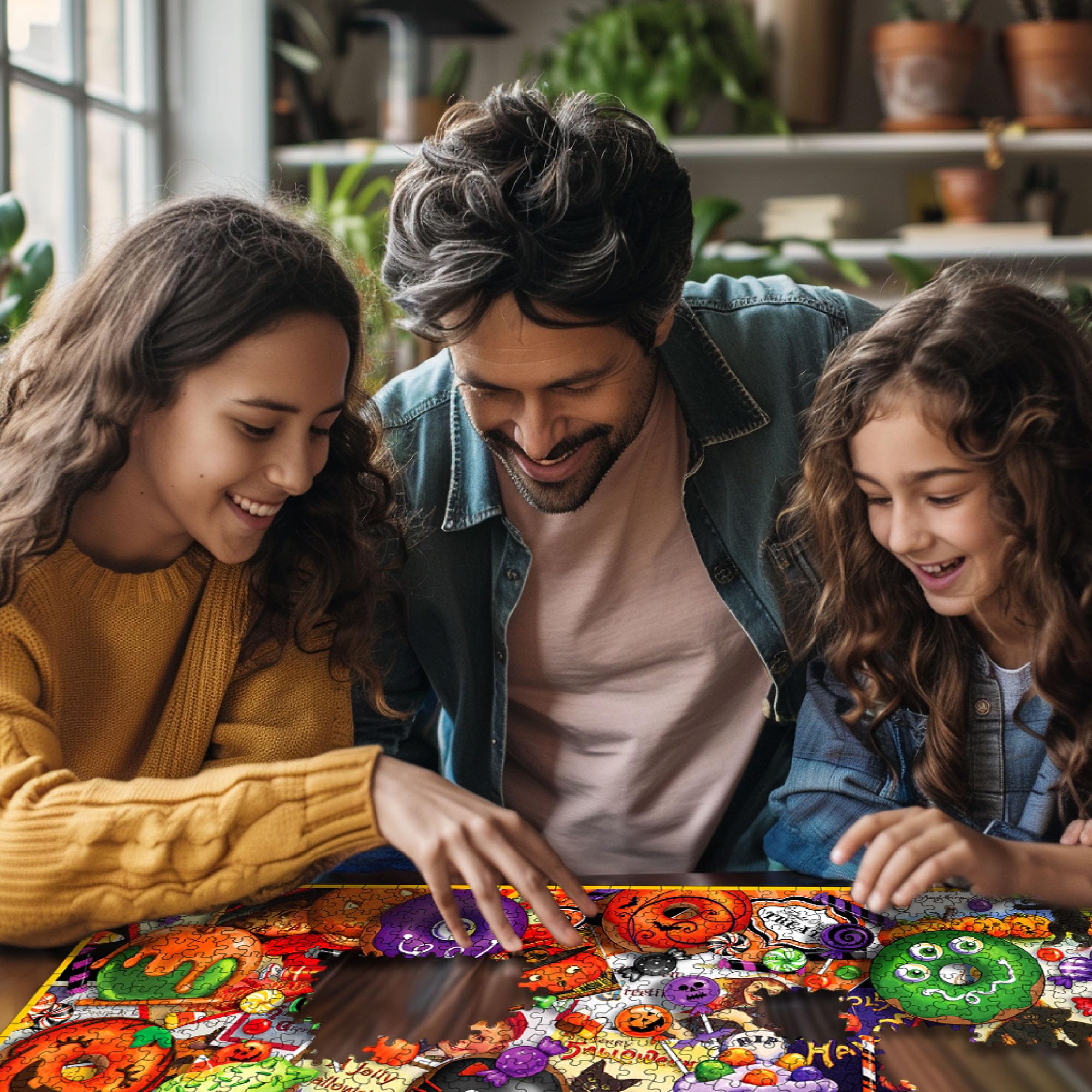 White Mountain Trick or Treat Halloween Puzzle 1000 Pezzi Puzzle per Autunno e Autunno