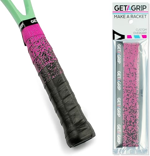Miniatura 17 de Get A Grip - Grip personalizado para raqueta de tenis - Agarre antideslizante/de secado rápido para tenis - Grip precortado para raqueta de The
