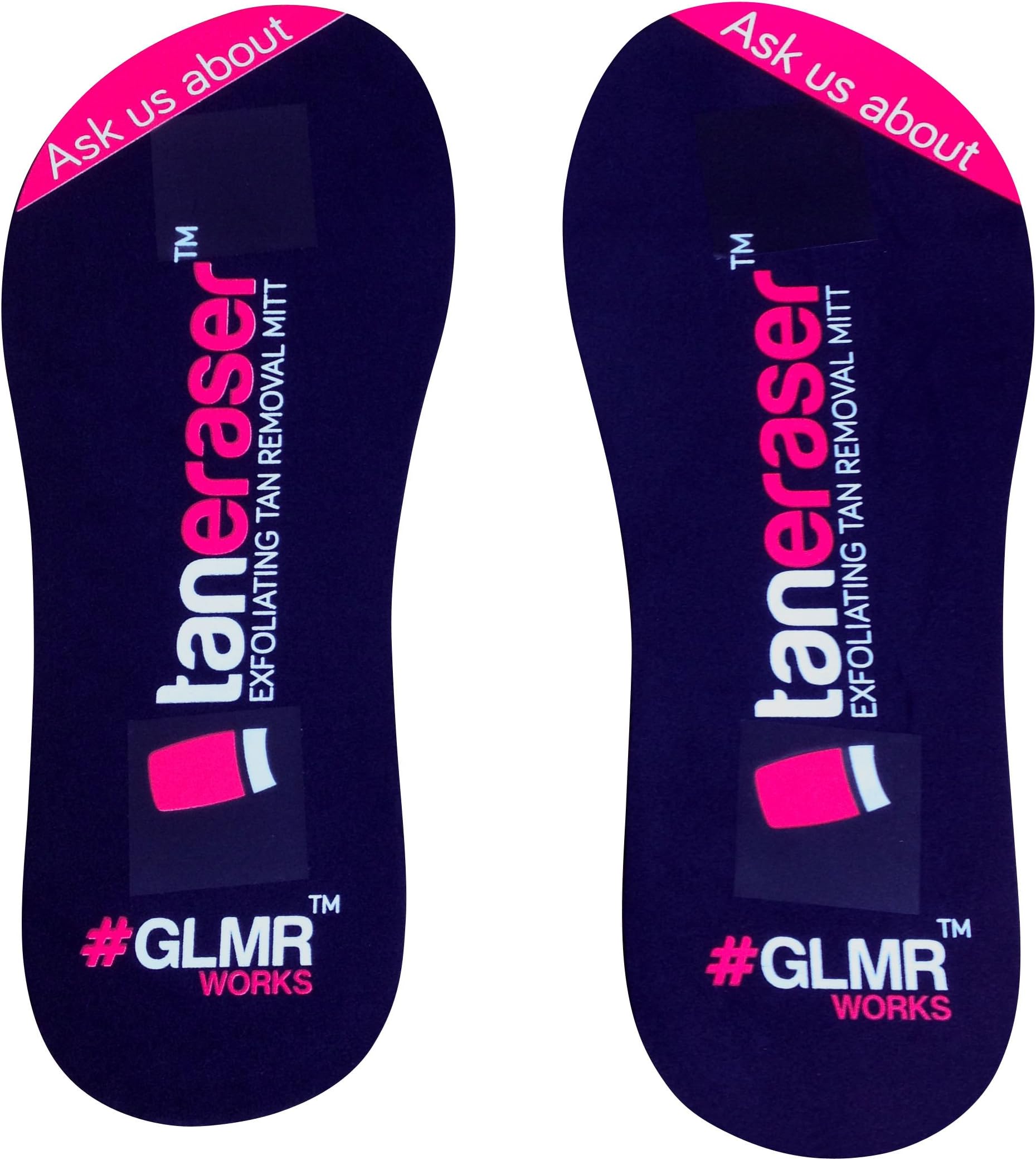 Tan Eraser Sticky Feet For Spray Tanning - High Quality EVA Foam - 25 Pairs & Free Tan Eraser Sample