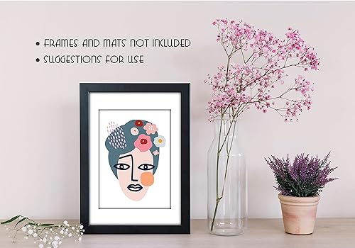 Miniatura 8 de Abstract Wall Art Prints - Midcentury Modern Wall Decor - Boho Pictures - 11x14 - Set of 4 -Unframed