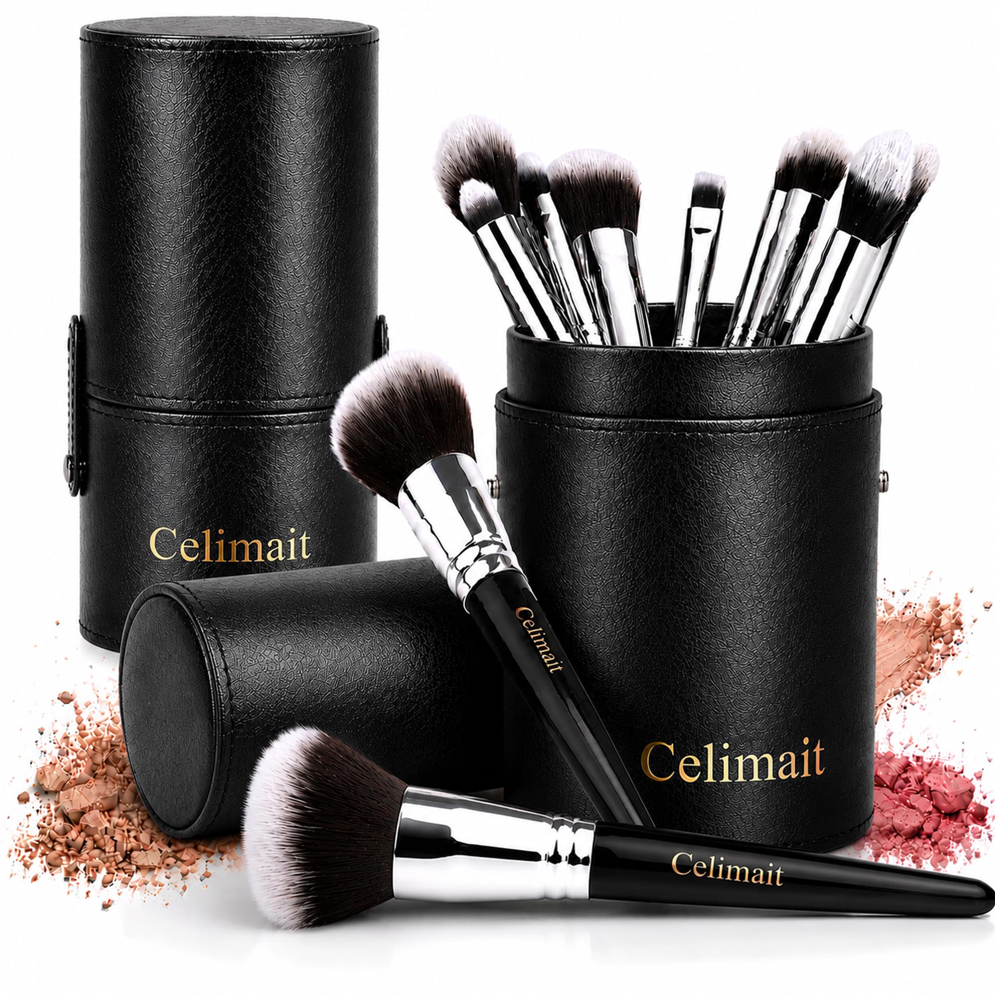Amazon.com: CELIMAIT Makeup Brushes Set with Travel Case, Soft