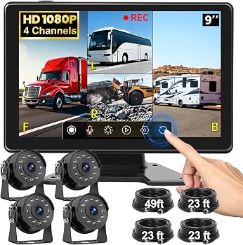 Fubedo F-D2W Four-Camera Wired DVR Backup System